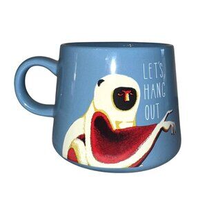 Lets Hang Out Opalhouse Porcelain Mug Blue 14 Oz Dishwasher/Microwave Safe
